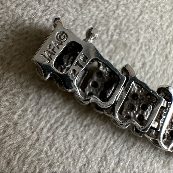 10K White Gold Diamond Bracelet | 2 CTW | 7” | 11.7g | Zales - Picture 7 of 13